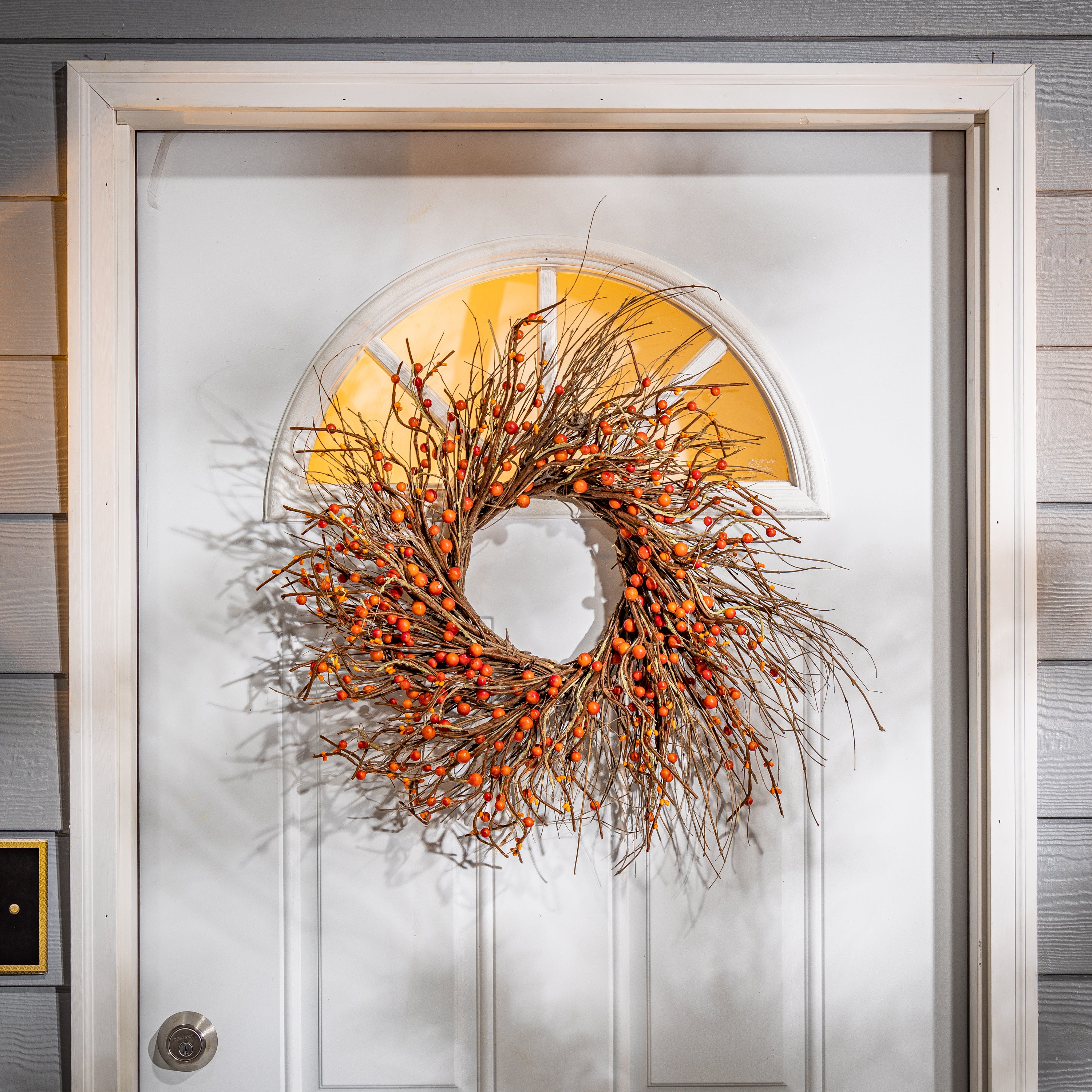Dried Twig and Fall Berries Wreath